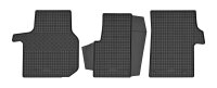Fußmatten passend für Volkswagen Crafter ab 2017 - 3 Sitzer, Gummi Set, schwarz