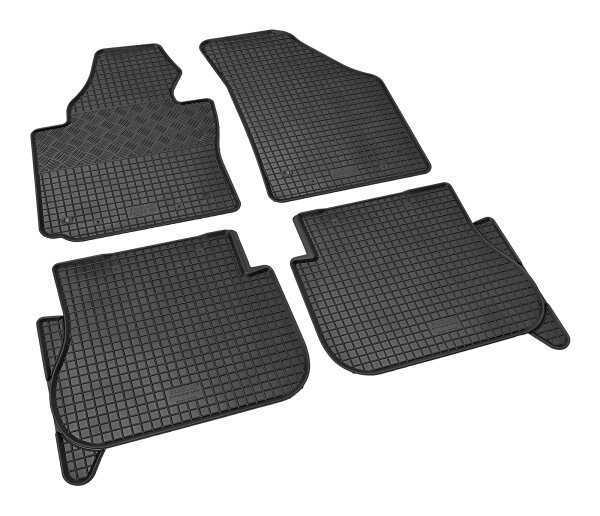 Fußmatten passend für Volkswagen Caddy 2005 - 2020 - 5 Sitze, Gummi Set, schwarz