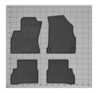 Fußmatten passend für Fiat Doblo ab 2010 - 5 Sitze, Gummi Set, schwarz