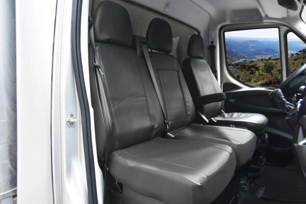 Passgenaue Autositzbezüge für Iveco Daily VI ab 2014 / Facelift ab 2019 / Facelift ab 2024 – Kunstleder