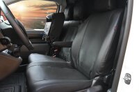Z4L Sitzbezüge passend für Peugeot Expert ab 2016 - 3 Sitzer - Kunstleder Schwarz , MAISTER - Passgenau für Version mit Tisch Vorne auf dem Beifahrersitz