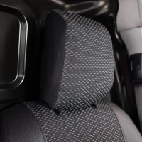 Z4L Sitzbezüge passend für Toyota Proace Verso II ab 2016 - 3 Sitzer - Polyester mit Kunstleder Schwarz , VIVA - Passgenau für Version mit Tisch Vorne auf dem Beifahrersitz