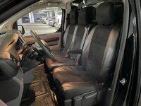 Z4L Sitzbezüge passend für Opel Vivaro C ab 2019 - 3 Sitzer - Velourimitat mit Kunstleder Schwarz, Rot , KING - Passgenau für Version mit Tisch Vorne auf dem Beifahrersitz