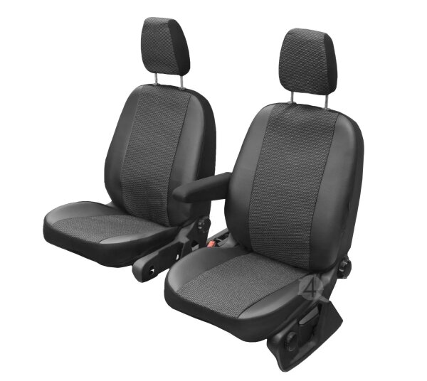 Passgenaue Autositzbezüge für Ford Transit VII / VIII ab 2014 / Facelift ab 2020 – Polstermaterial mit Kunstleder