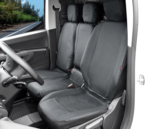 Passgenaue Autositzbezüge für Peugeot Partner ab 2019 bis 2023 – Kunstleder
