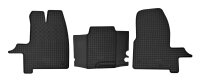 Fußmatten passend für FORD Transit ab 2014 3 Sitze, Gummi Set, schwarz