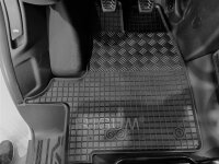 Fußmatten passend für FORD Transit ab 2014 3 Sitze, Gummi Set, schwarz