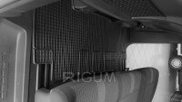 Fußmatten passend für Toyota Proace ab 2016 - 5 Sitze - 2 Reihe, Gummi Set, schwarz
