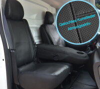 Passgenaue Autositzbezüge für Opel Vivaro ab 2014 bis 2019 – atmungsaktives Kunstleder