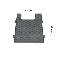 Fußmatten passend für Fiat Ducato ab 2022 - 3 Sitze, Gummi Set, schwarz