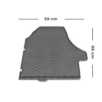 Fußmatten passend für Fiat Ducato ab 2022 - 3 Sitze, Gummi Set, schwarz
