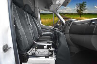 Passgenaue Autositzbezüge für Toyota Proace Max ab 2024 – Velourimitat mit Kunstleder