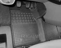 Fußmatten passend für Ford Tourneo Custom ab 2018 bis 2024- 8/9 Sitzer - Manual, Gummi Set, schwarz
