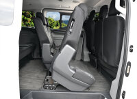 Passgenaue Autositzbezüge für VW T7 Caravelle ab 2025 – Zweite Sitzreihe 1+1+1 – MAISTER Kunstleder – Kunstleder