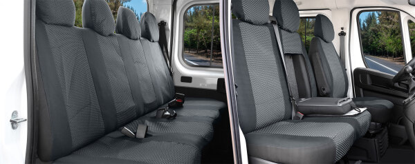 Passgenaue Autositzbezüge für Toyota Proace Max Mannschaftskabine ab 2024 – Polstermaterial
