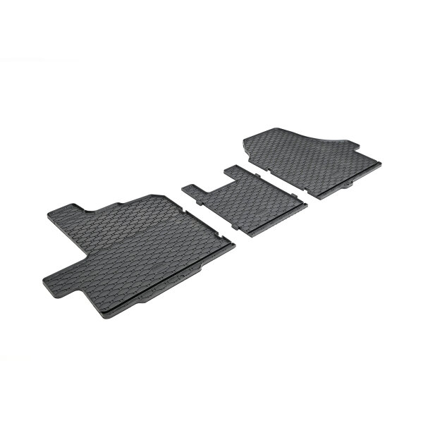Fußmatten passend für Citroen Jumper ab 2022 - 3 Sitze, Gummi Set, schwarz