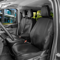 Passgenaue Autositzbezüge für Ford Transit Custom II ab 2024 – Kunstleder mit Steppung